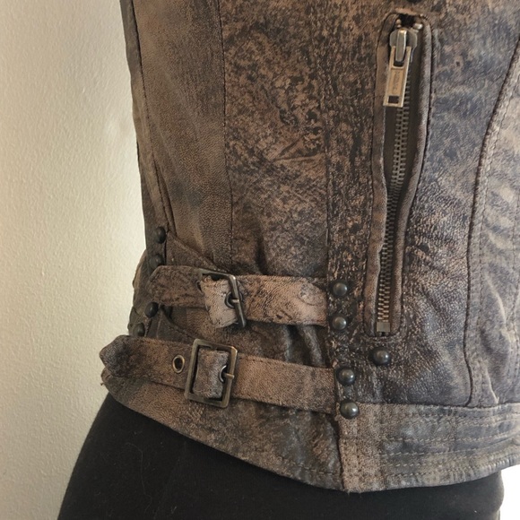 TOPSHOP  Leather Vest - Picture 3 of 6